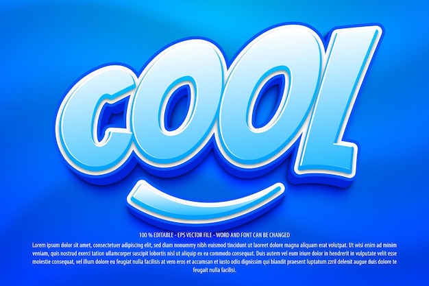 Cool 3d editable text effect