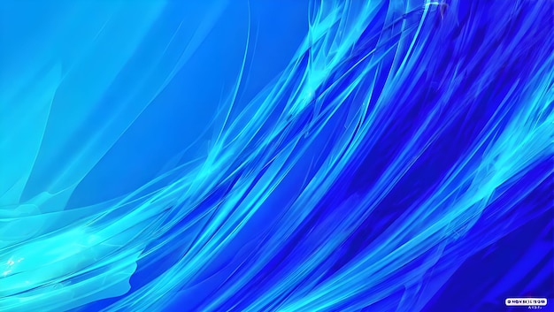 Vector cool blue abstract waves background fluid and serene design