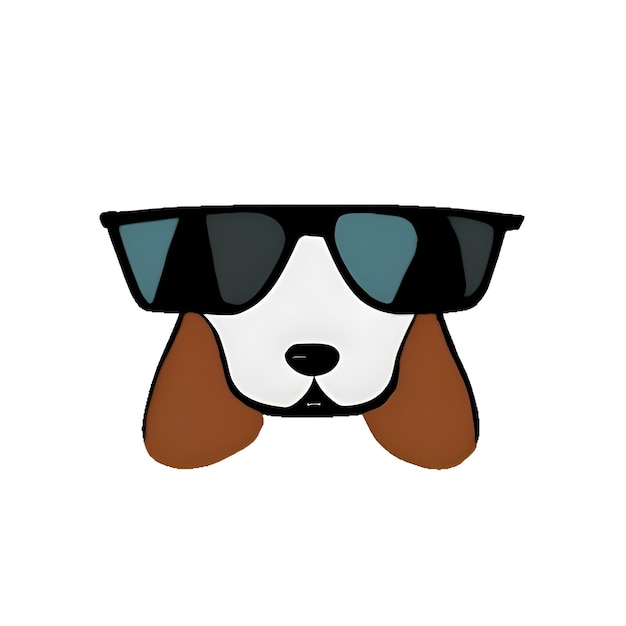 Cool Dog with Glasses