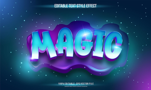 Cool Fancy Stylish game title show text style effect. Editable vector font