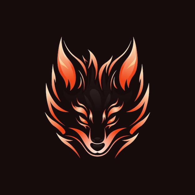 cool fox esports mascot logo vector design