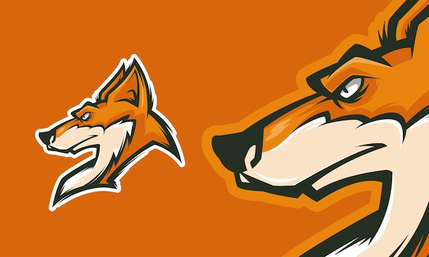 Cool fox logo design ready to use Premium Vector mascot illustration