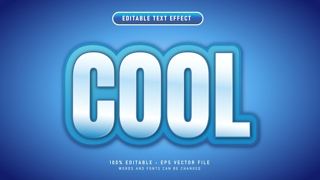 Cool metallic text style 3d editable text effect