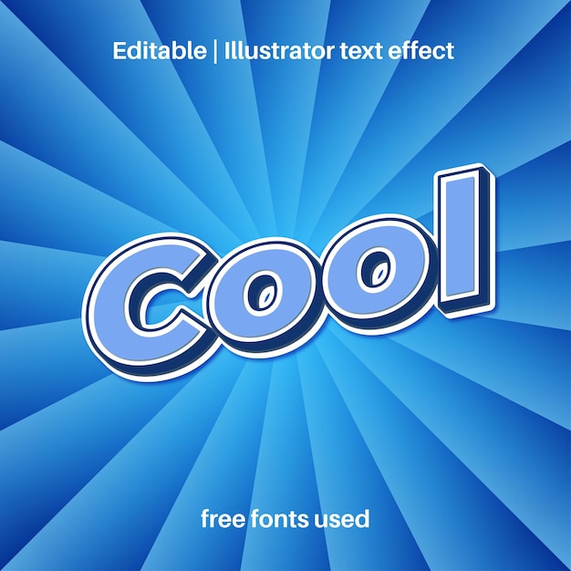 Vector cool text effect in adobe illustrator