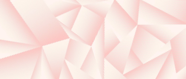 Cool Trendy Halftone Polygonal Pattern. Abstract Bright Geometric Background.