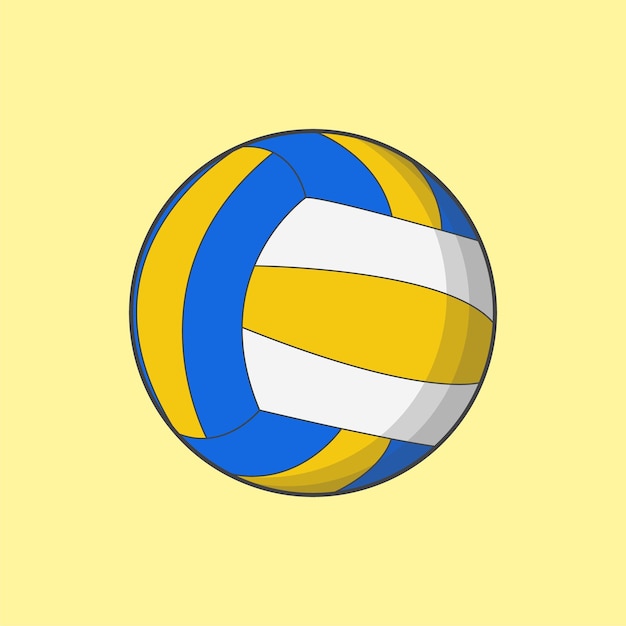 Cool volleyball sport illustration