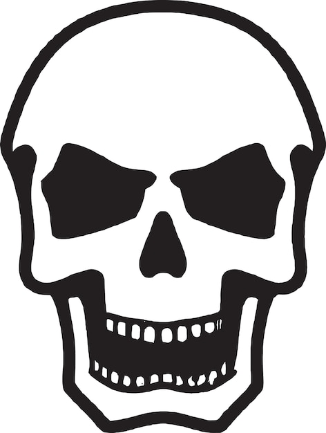 Copper Skull Logo Icon Vector