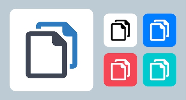 Copy Files icon vector illustration line outline icons