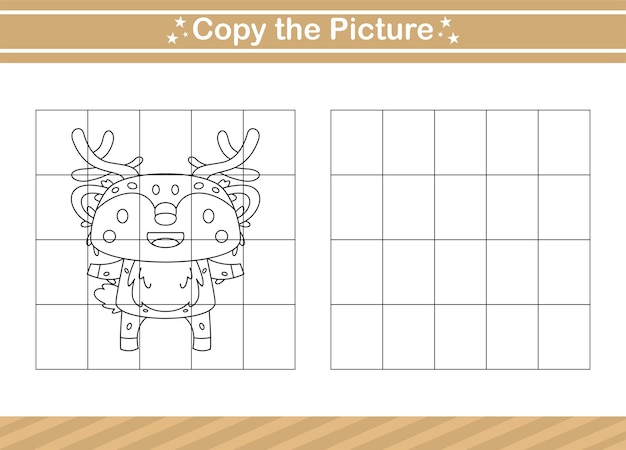 copy the picture Educational game for kindergarten and preschool.worksheet game for kids