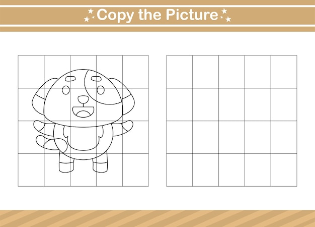 copy the picture Educational game for kindergarten and preschool.worksheet game for kids