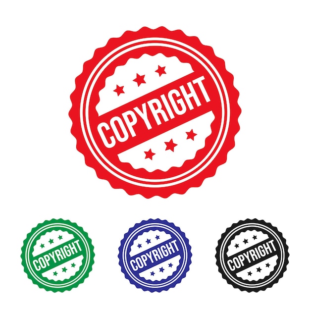 Copyright Rubber stamp Design vector illustration