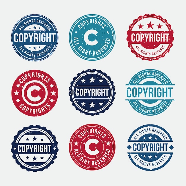 Copyright stamps collection