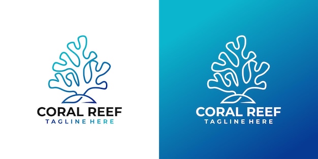 Coral logo icon vector isolated