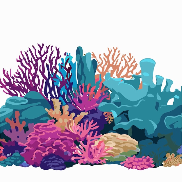 Coral reefs vector 6