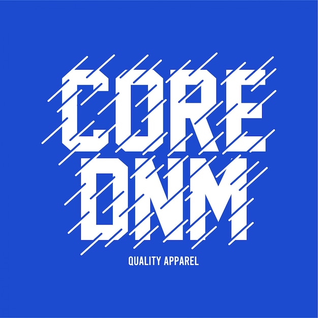 Core denim - typography 