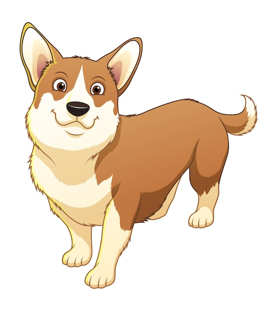 Corgi Dog Cartoon Animal Illustration