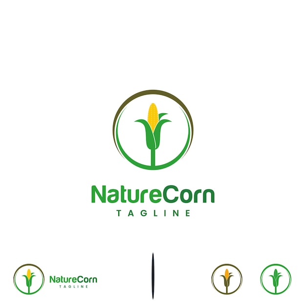 Corn logo design icon template corn tree logo modern