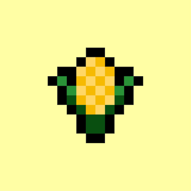 Corn pixel art style