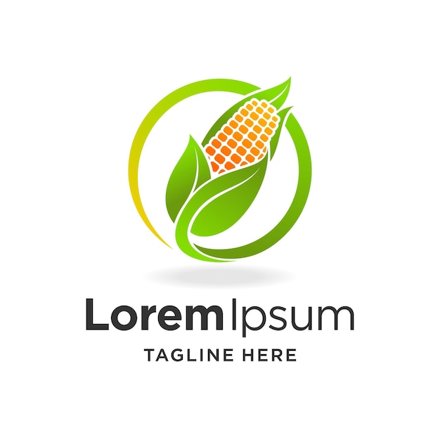 cornfield logo with circle concept