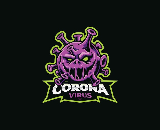 Corona mascot logo design