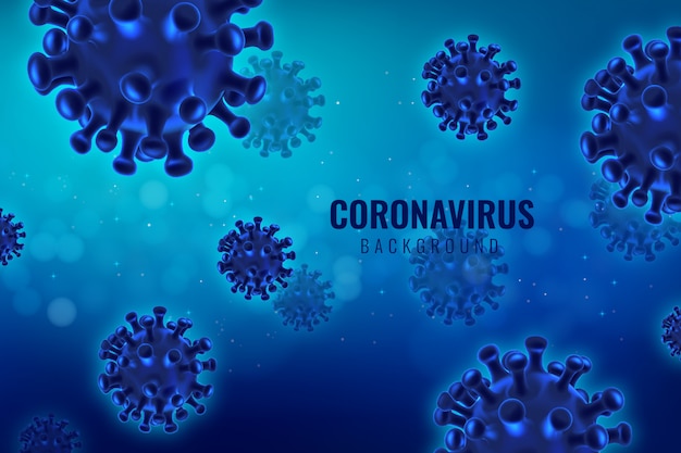 Corona Virus infection or bacteria background. Microorganism bacteria virus cell disease.