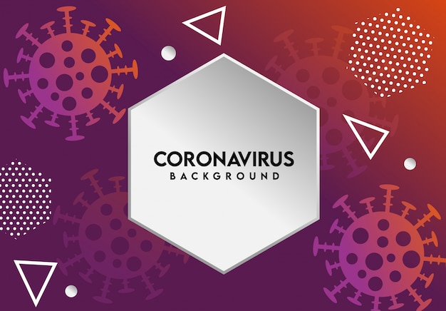 Coronavirus abstract background