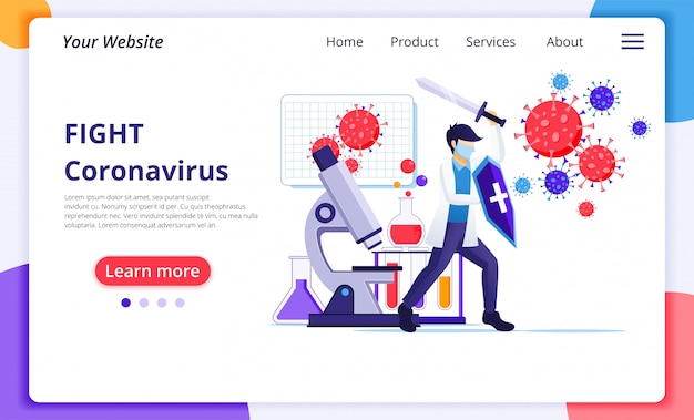 Coronavirus landing page