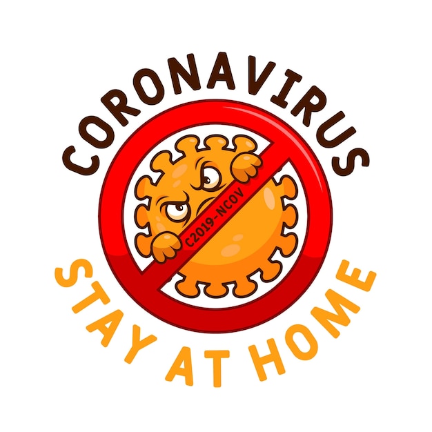 Coronavirus logo template style