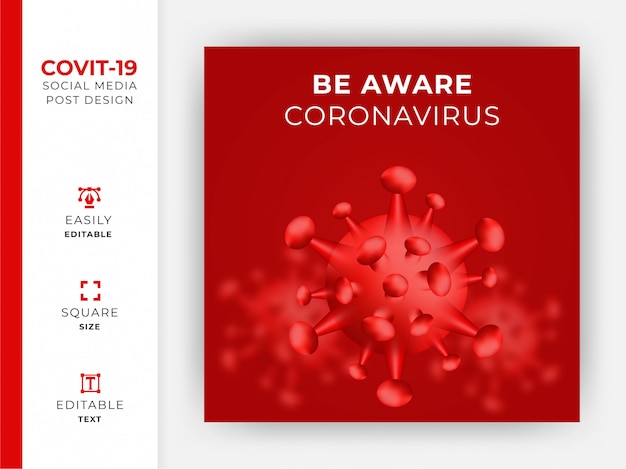 Coronavirus prevention illustration