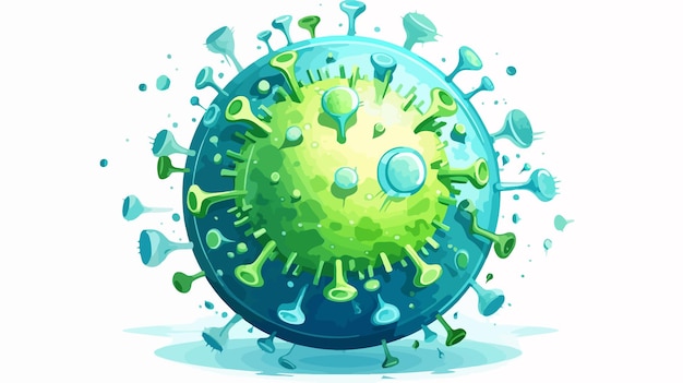 Coronavirus Virus Cell on World Globe Global Pandemic Concept