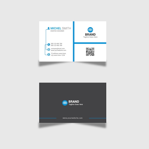 corpoate post card design template