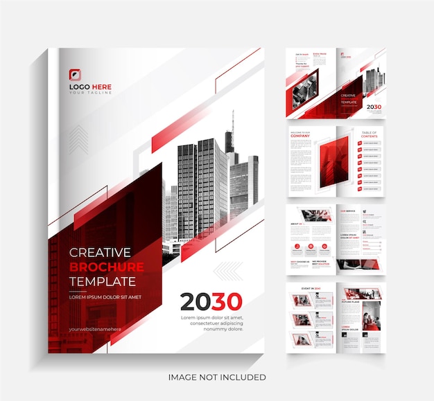 Corporate 8 Page brochure design template