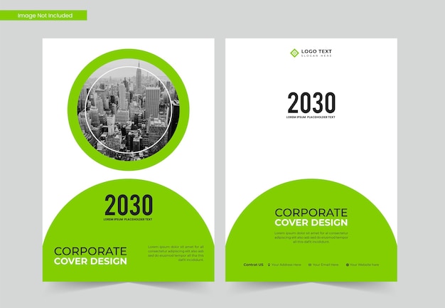 Corporate a4 business book cover design and annual report and magazine template