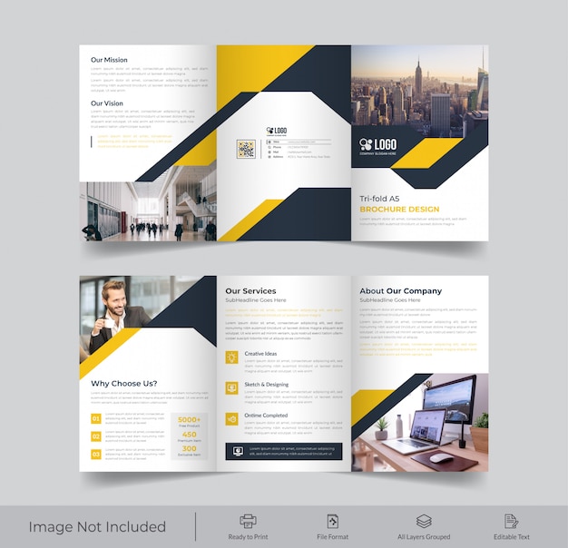 Corporate A4  tri fold Brochure