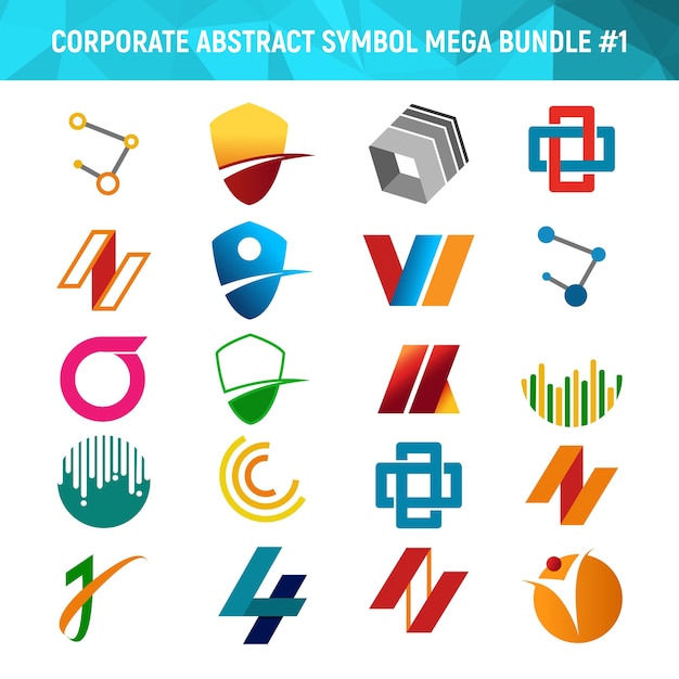 Corporate Abstract Symbol Mega Bundle 