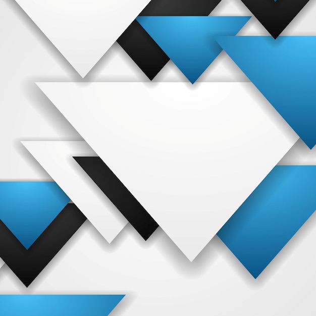 Corporate abstract tech triangles background