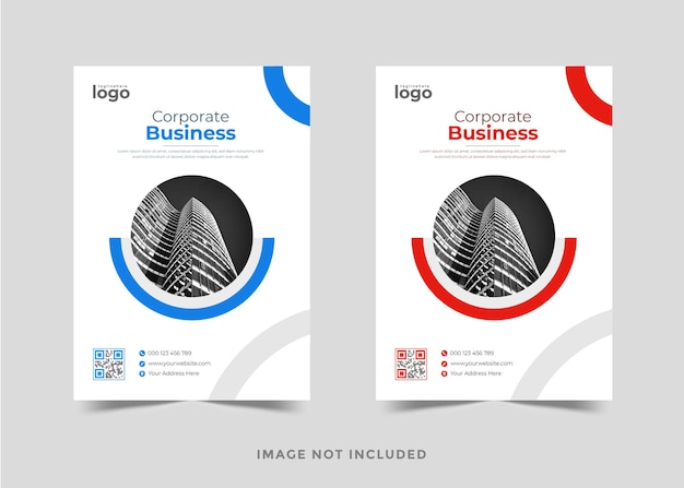 Corporate annual report business brochure template premium vector