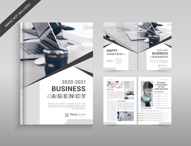 Corporate bi-fold brochure template 