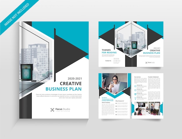 Corporate bi-fold brochure template 