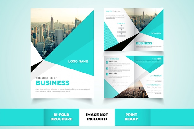 Corporate bi-fold brochure template 