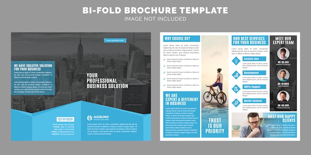 Corporate Bi-Fold Brochure Template