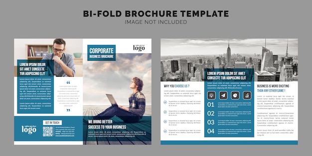 Corporate Bi-Fold Brochure Template