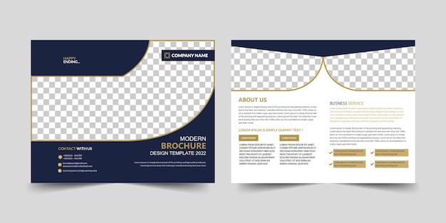 Corporate bifold brochure design templateBusiness BiFold BrochureBifold Brochure