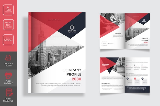 Corporate Bifold Brochure Template