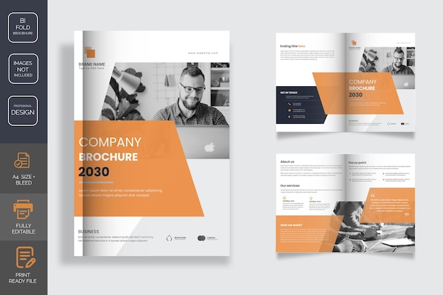 Corporate Bifold Brochure Template