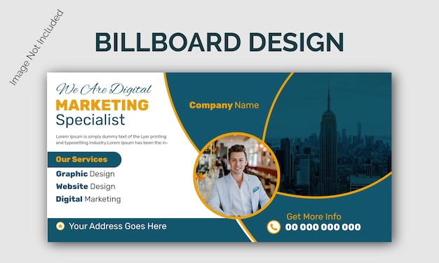 Vector corporate billboard design vector