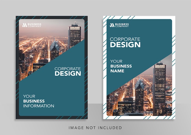 Corporate book cover design promotion template design banner for social media promotion