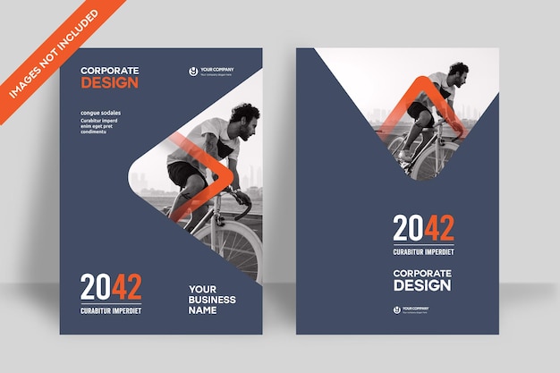 Corporate Book Cover Design Template in A4. Can be adapt to Brochure, Annual Report, Magazine,Poster, Business Presentation, Portfolio, Flyer, Banner, Website.