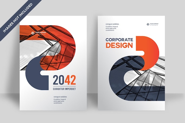 Corporate Book Cover Design Template in A4. Can be adapt to Brochure, Annual Report, Magazine,Poster, Business Presentation, Portfolio, Flyer, Banner, Website.