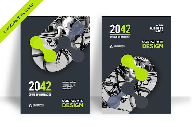 Corporate Book Cover Design Template in A4. Can be adapt to Brochure, Annual Report, Magazine,Poster, Business Presentation, Portfolio, Flyer, Banner, Website.